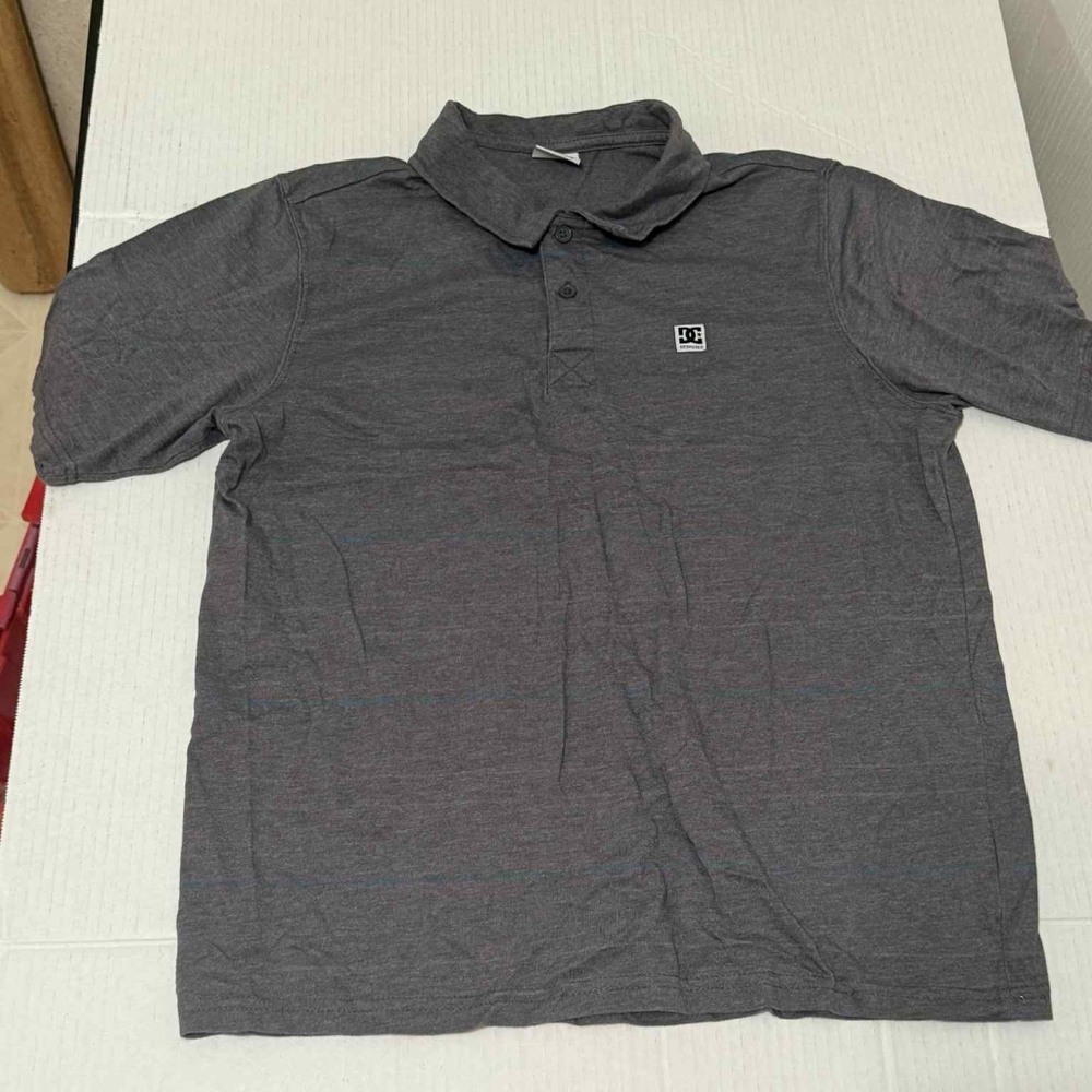 DC Men's Dark Gray Polo Shirt